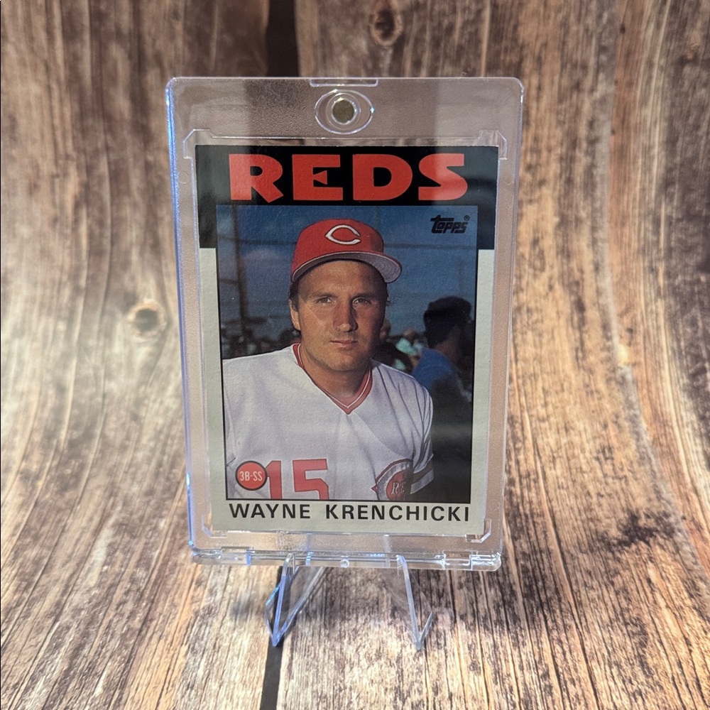 VTG 1986 Topps Wayne Krenchicki #777 Reds Baseball Card Item #ME6202 - Picture 1 of 2